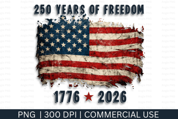250 Years Anniversary Distressed Flag Review for Real Projects