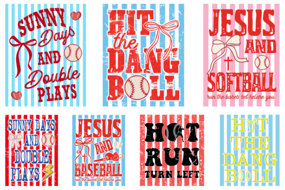 Baseball & Softball SVG Bundle for T-Shirt Designs and Creative Projects