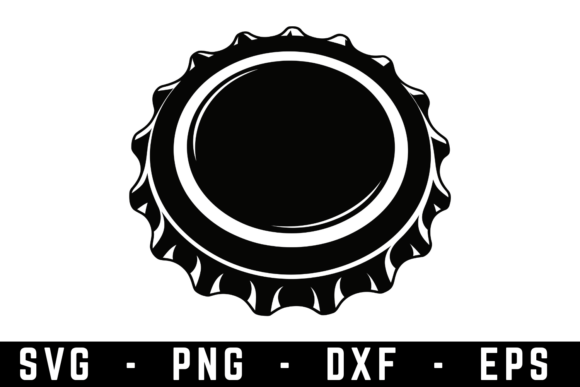 Beer Bottle Cap Svg Cut File for Graphics and Crafts