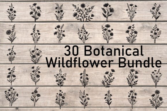 Botanical Wildflower Bundle: A Graphics Set for Crafts & Print Projects