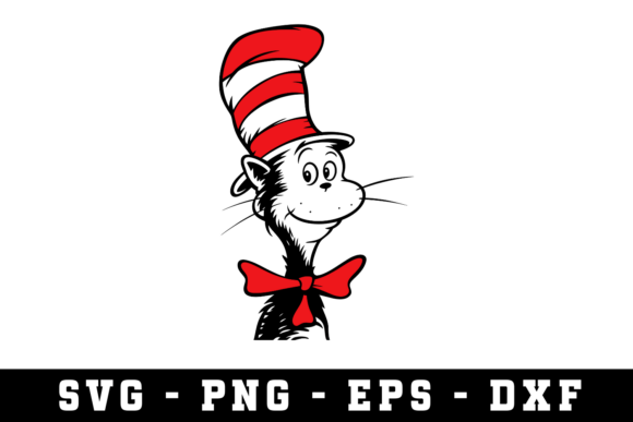 Cat in the Hat SVG Cut Files: A Graphic Design Asset for Crafts and Creative Projects