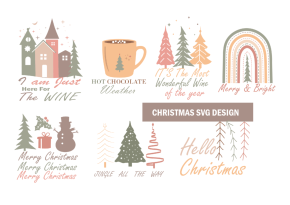 Christmas SVG Bundle Design: Graphics and Crafts in Action