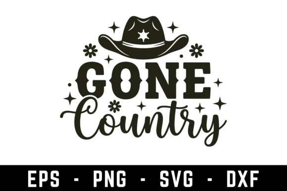 Gone Country Svg Cut File