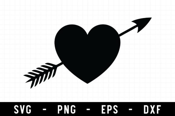 Heart, Arrow Heart Svg Graphics