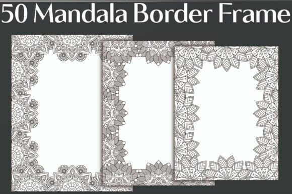 Mandala Border Frame Graphics
