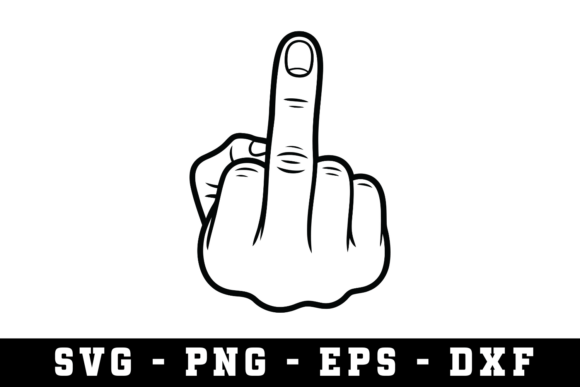 Middle Finger SVG: A Bold Graphic Design Asset for Crafts and Creative Projects