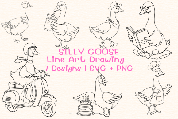 Silly Goose SVG Bundle: A Versatile Graphic Design Asset for Creative Projects