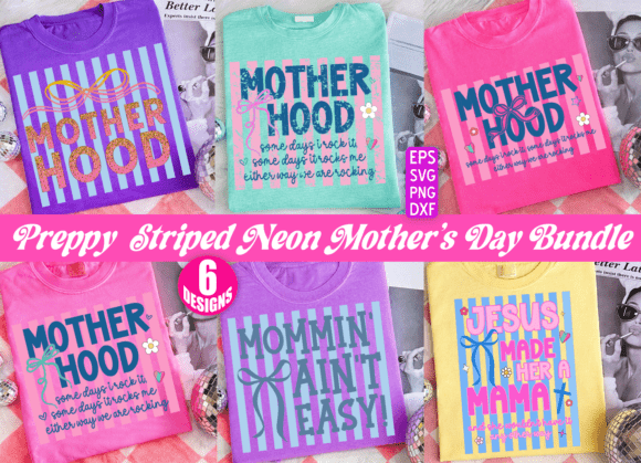 Stripes Mother’s Day PNG Bundle: A Versatile Graphic for Local Branding