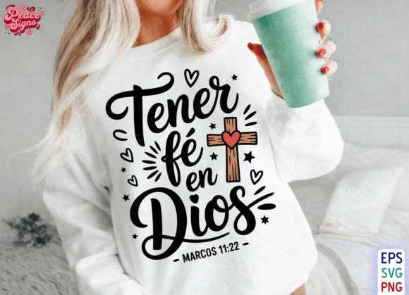 Tener Fe En Dios PNG – Vibrant Faith Graphics for Editorial and Web Publishing